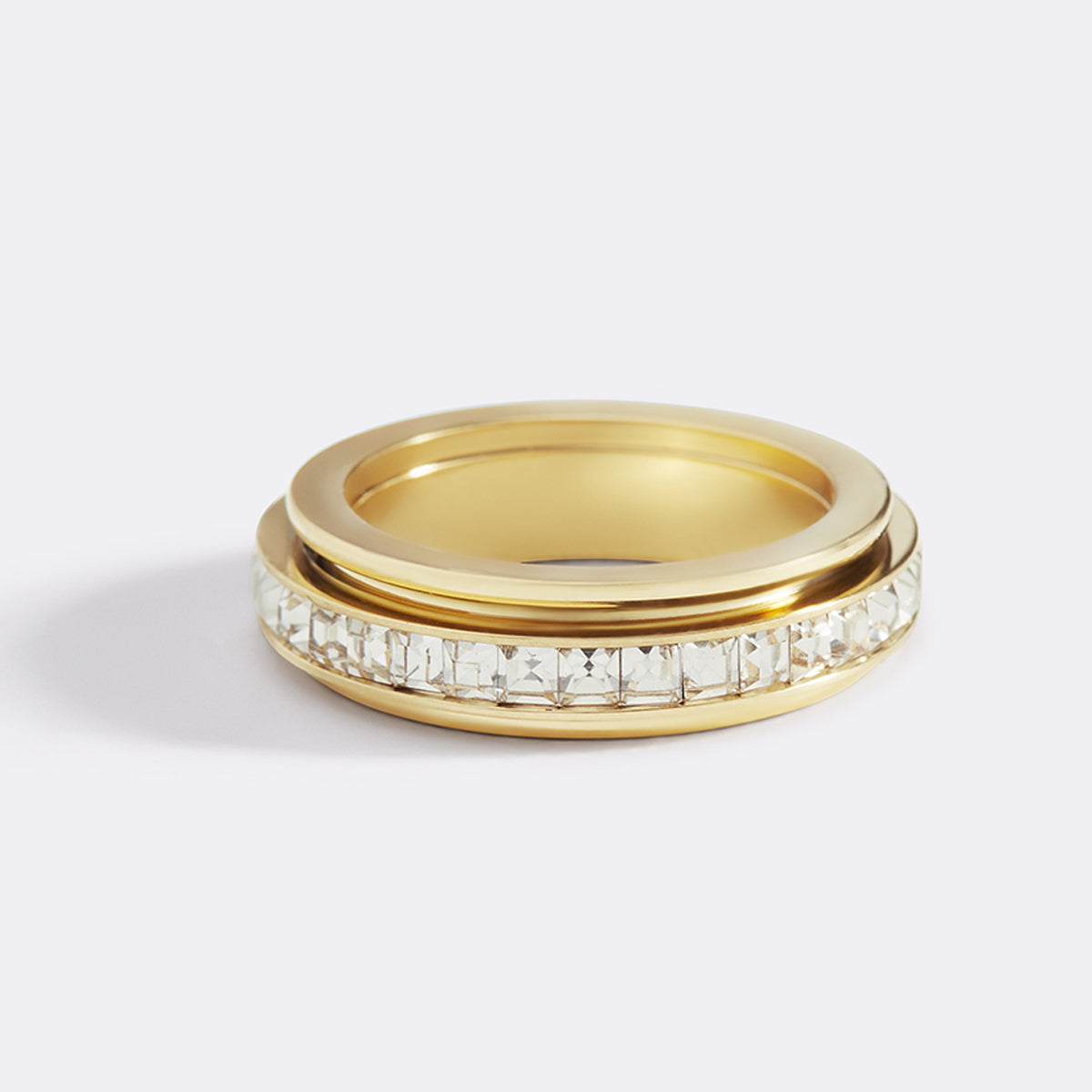 Kristall-Statement-Fidget-Ring