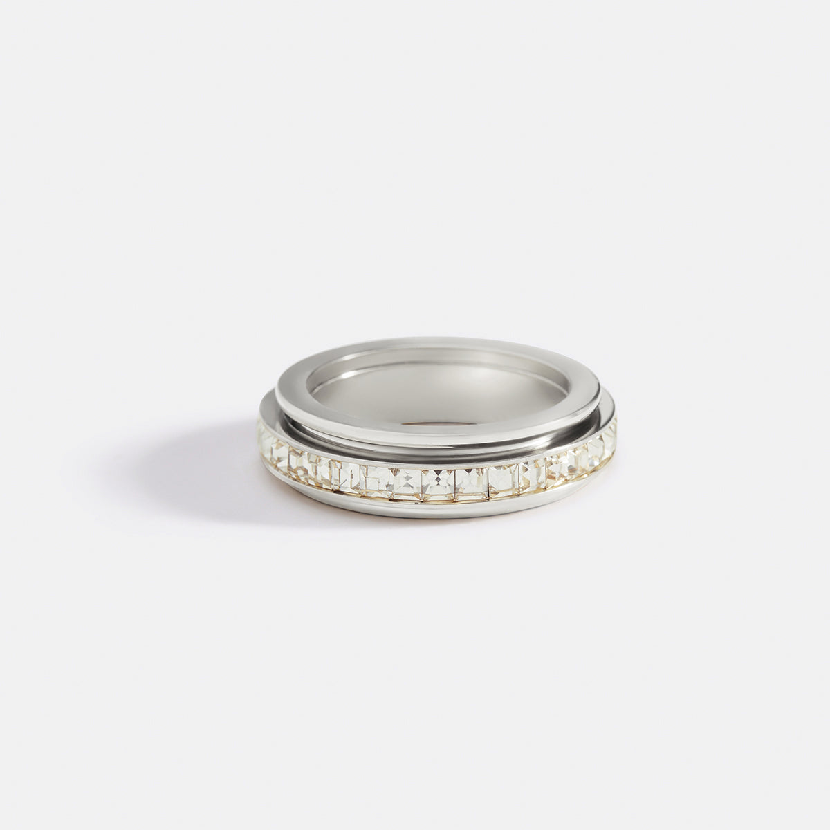 Kristall-Statement-Fidget-Ring