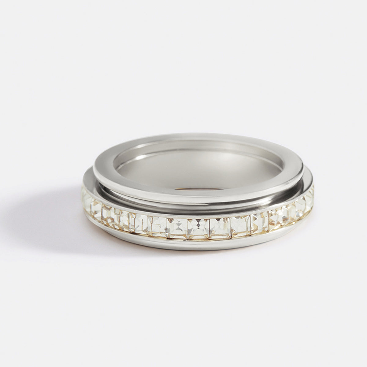 Kristall-Statement-Fidget-Ring