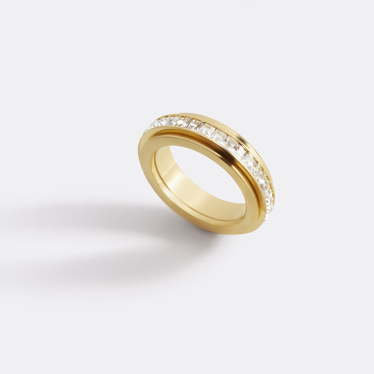 Kristall-Statement-Fidget-Ring