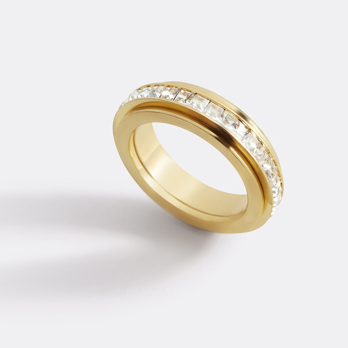 Kristall-Statement-Fidget-Ring