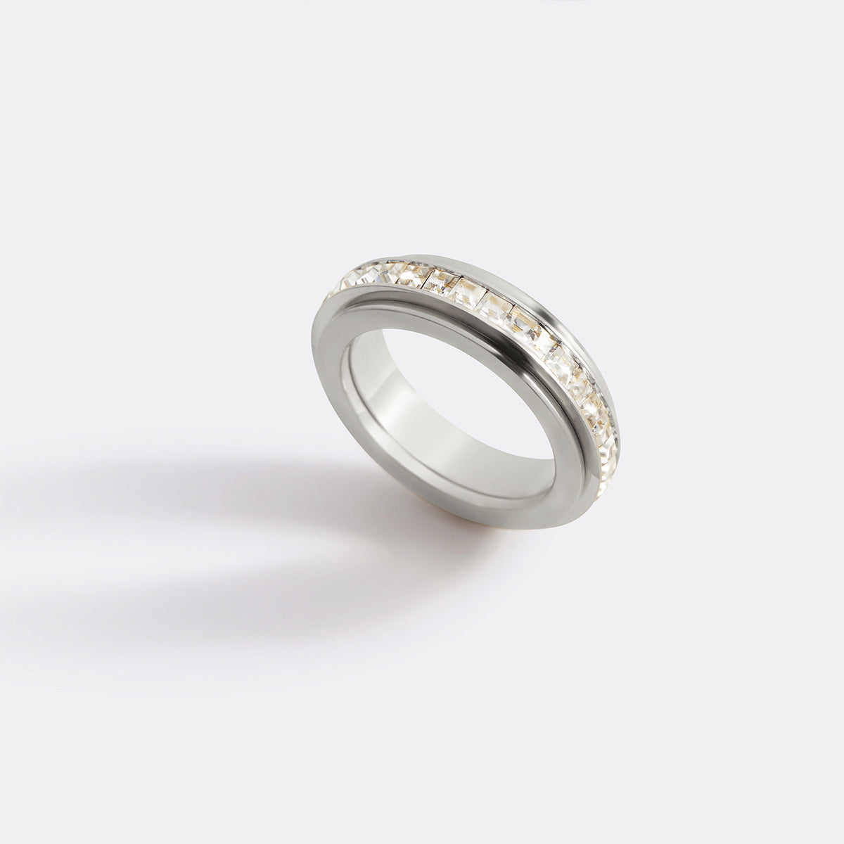 Kristall-Statement-Fidget-Ring
