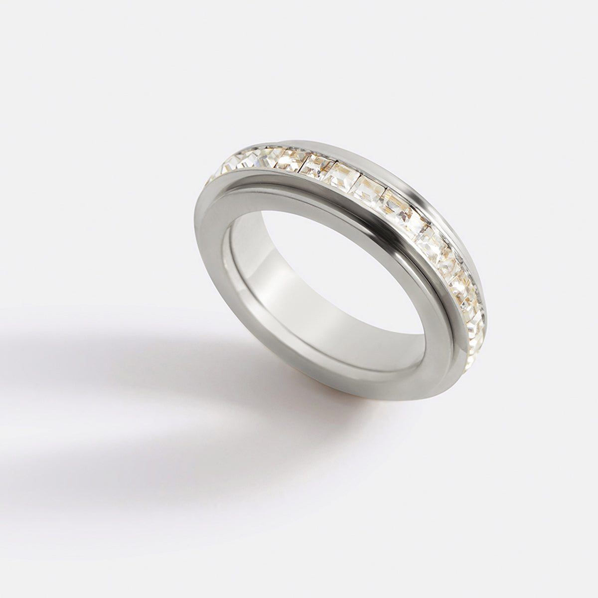 Kristall-Statement-Fidget-Ring