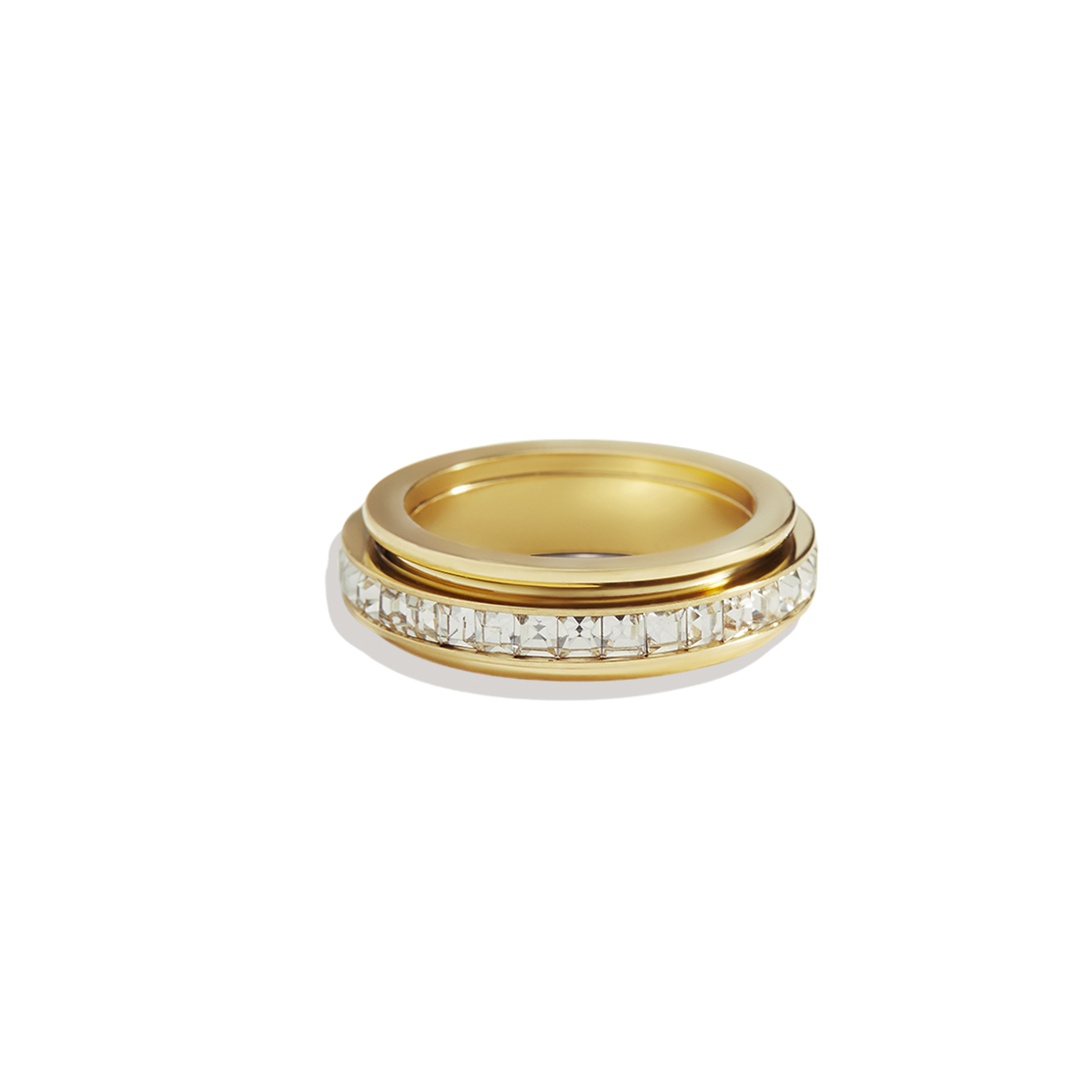 Kristall-Statement-Fidget-Ring