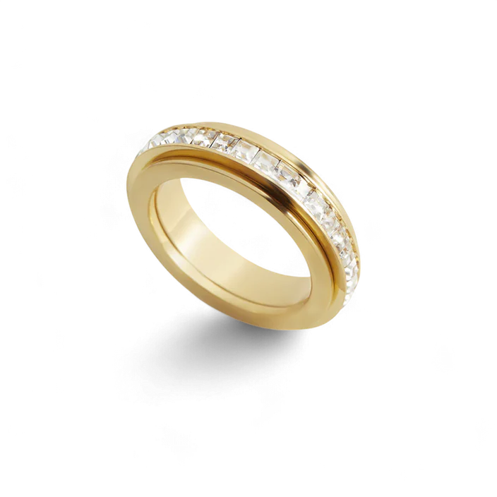 Crystal Statement Spinning Fidget Ring — Vanny Jewels