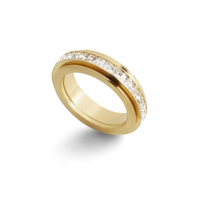 Crystal Statement Spinning Fidget Ring — Vanny Jewels