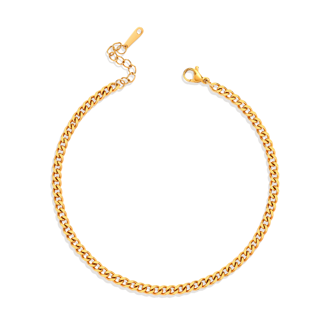 Curb Chain Anklet — Vanny Jewels