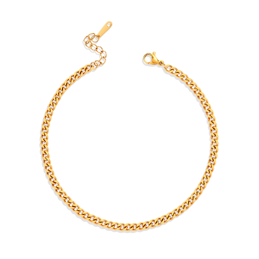 Curb Chain Anklet — Vanny Jewels