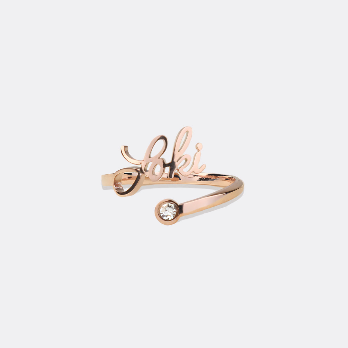 Custom Name Birthstone Ring