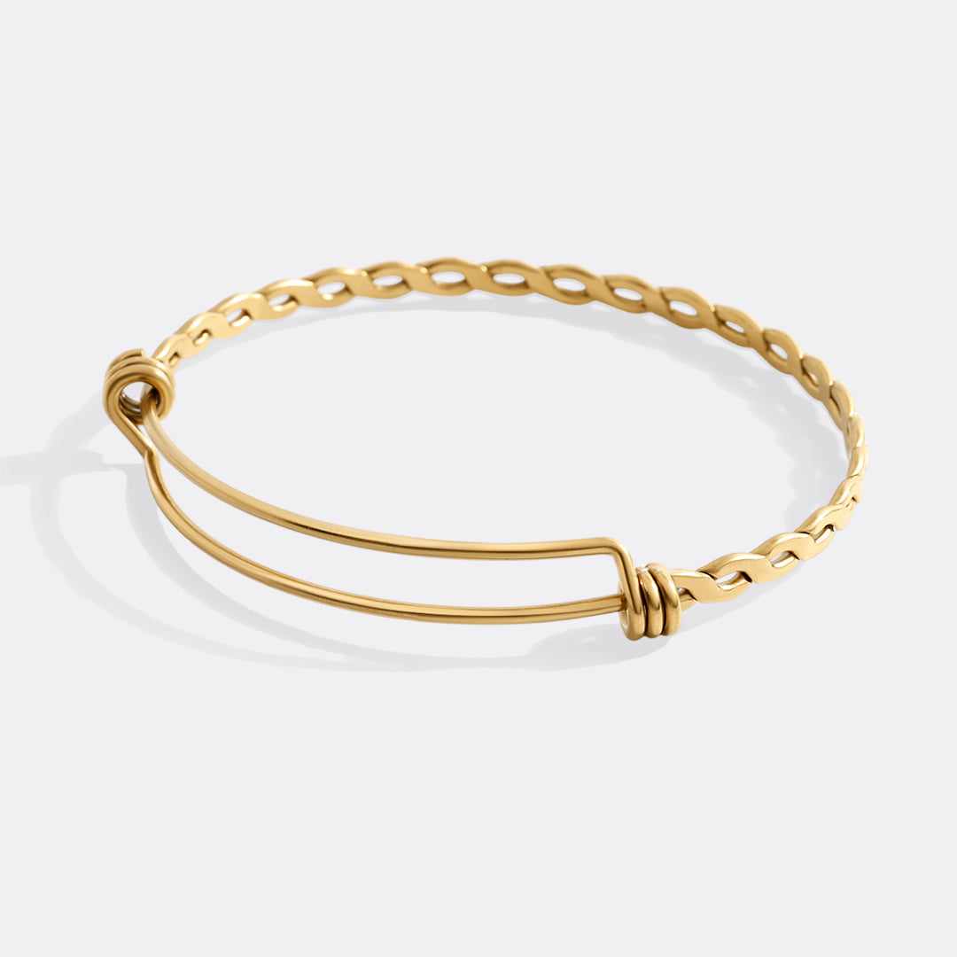 Zierliches verstellbares geflochtenes Armband