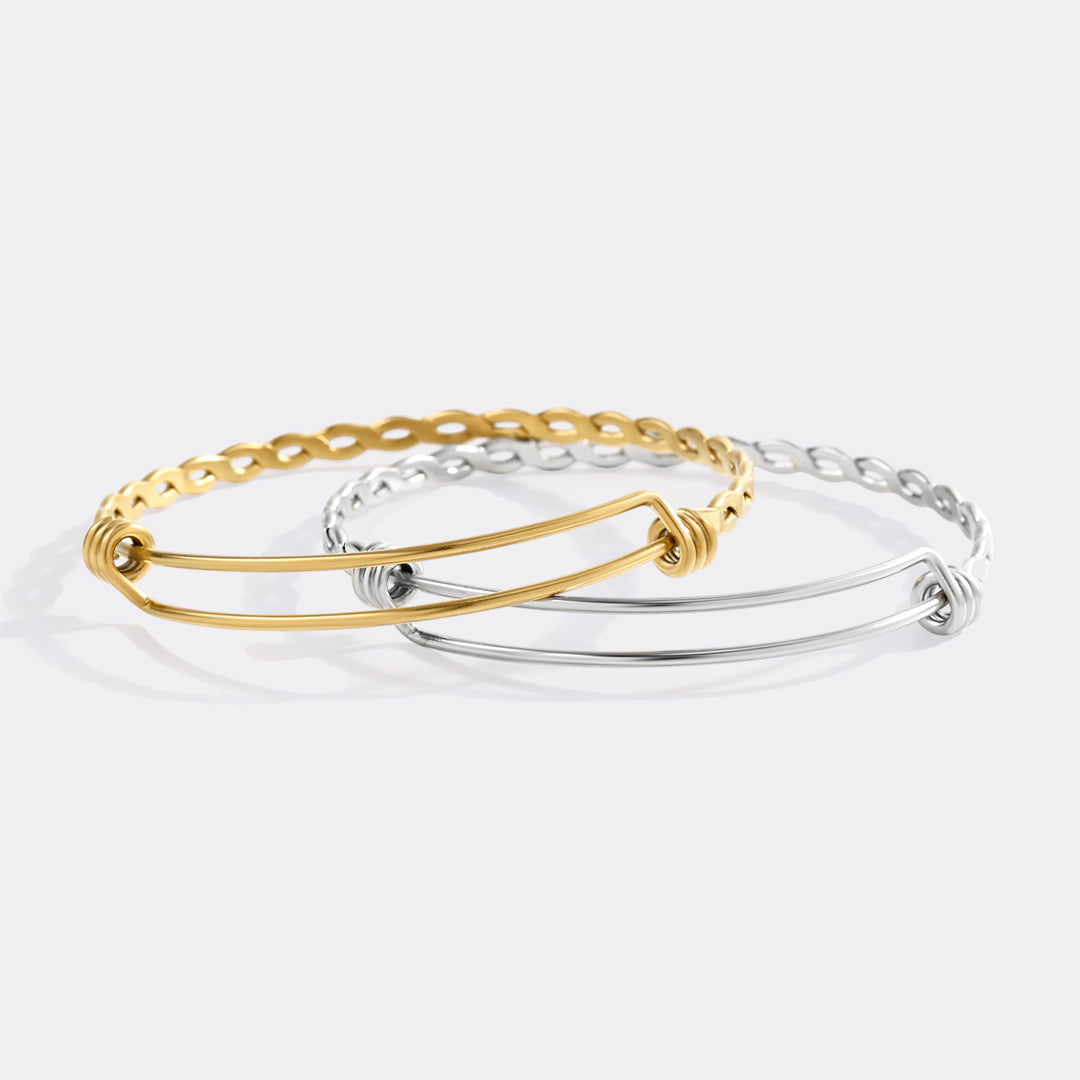 Zierliches verstellbares geflochtenes Armband