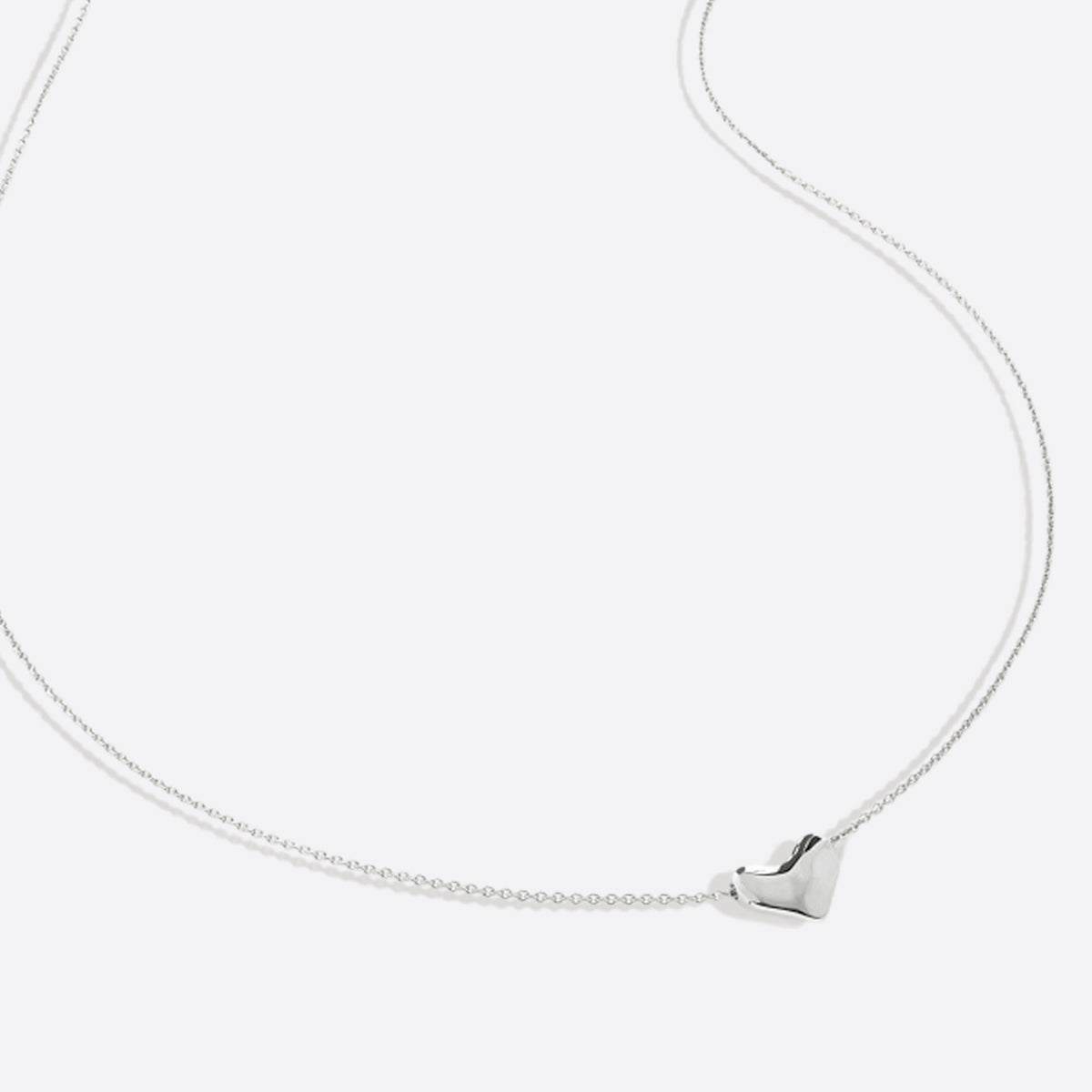 Collana Cuore a Bolle Delicata