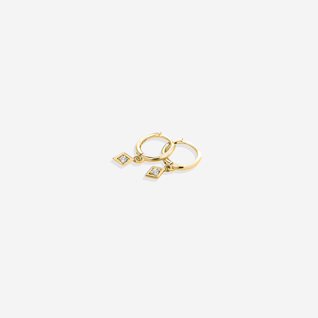 Zierliche Diamant-Charm-Ohrringe