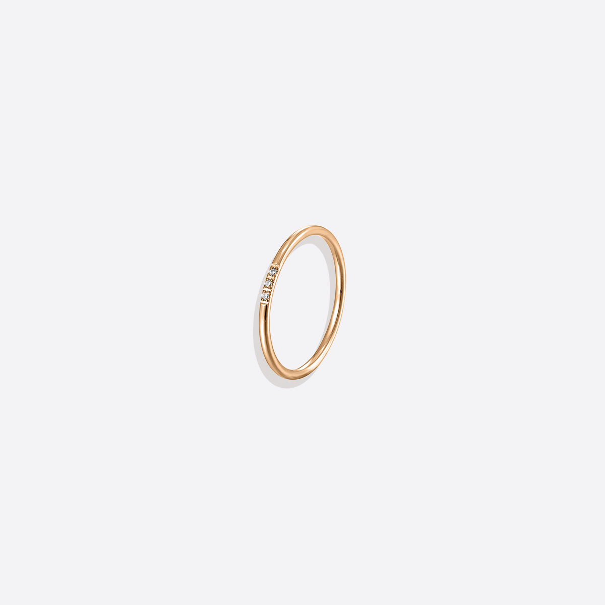 Zierlicher Diamanten-Stapelring
