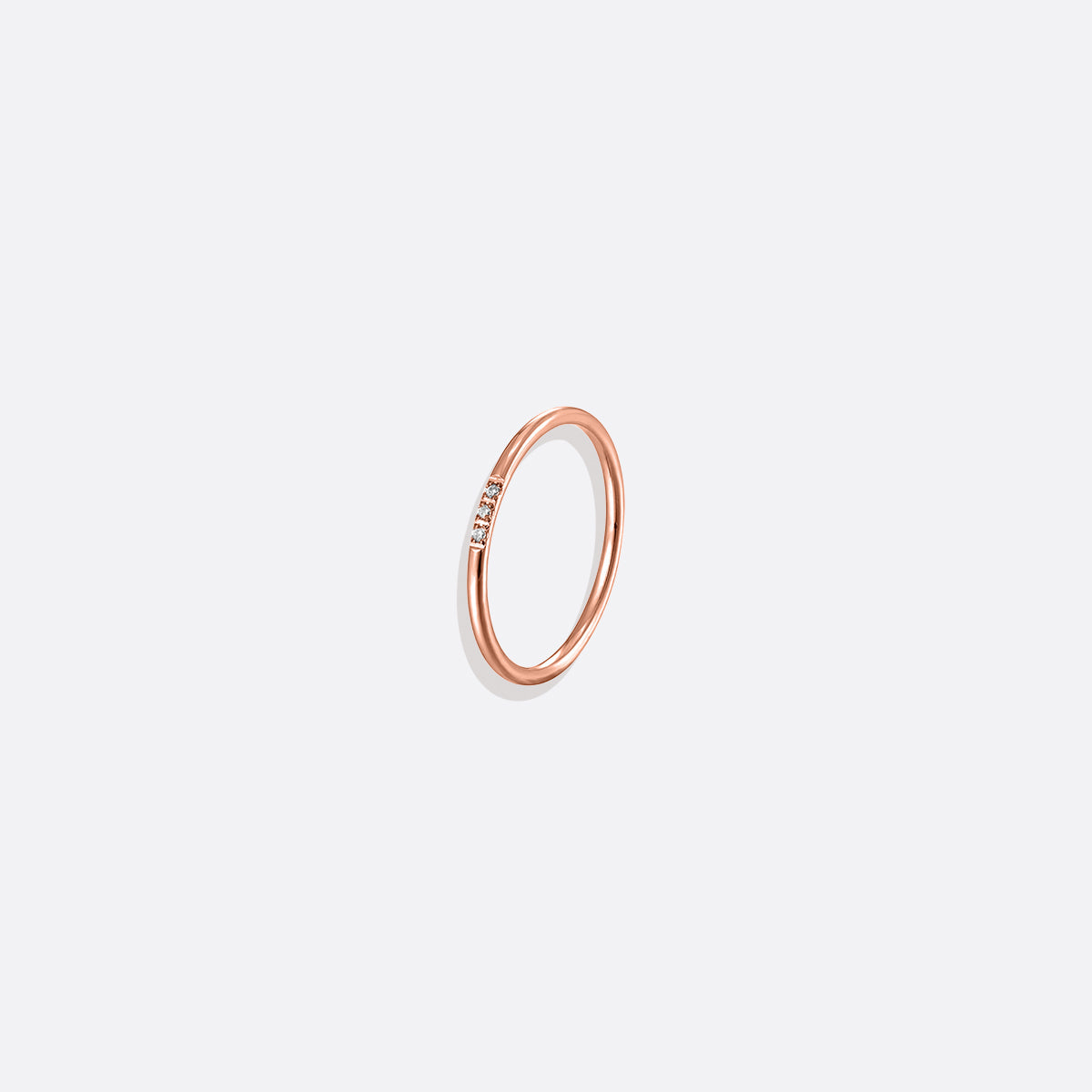 Zierlicher Diamanten-Stapelring