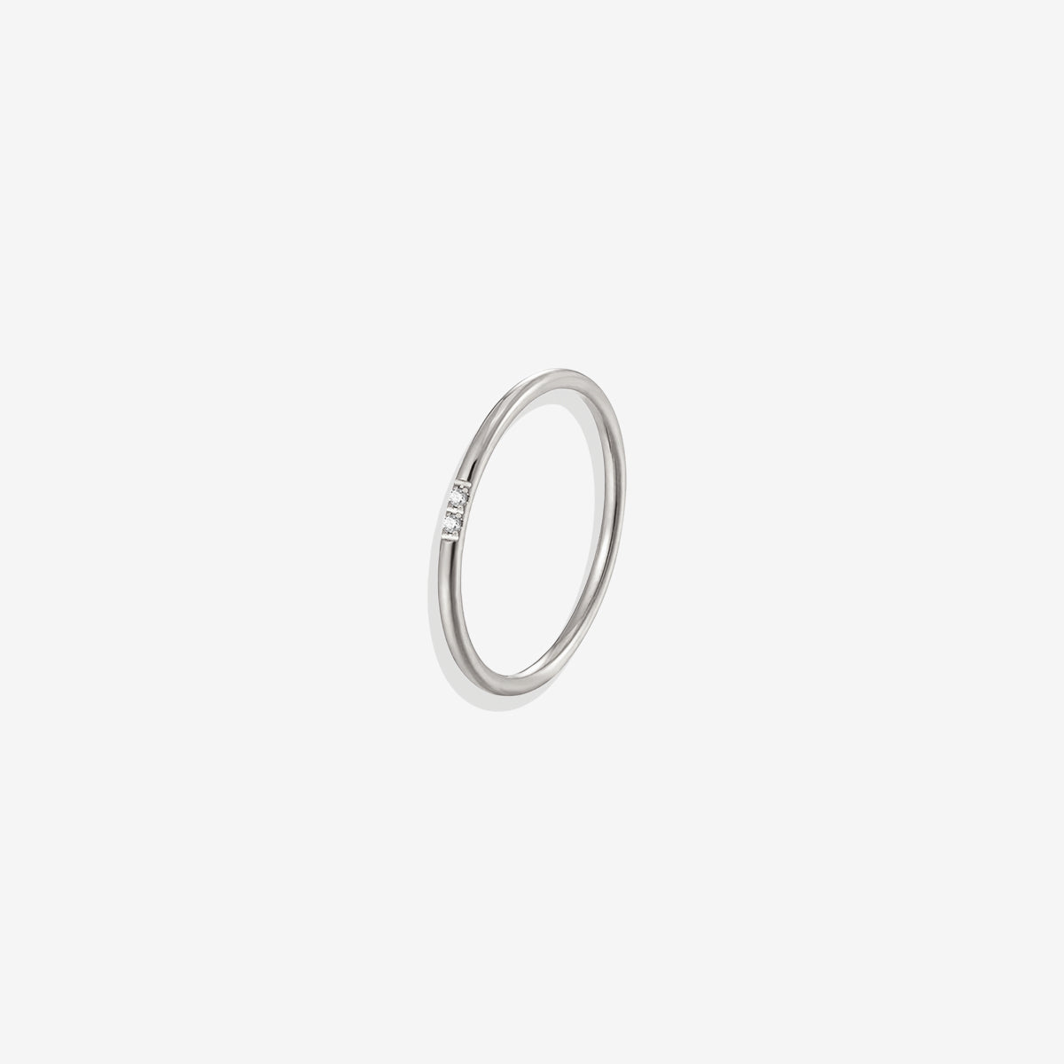 Zierlicher Diamanten-Stapelring