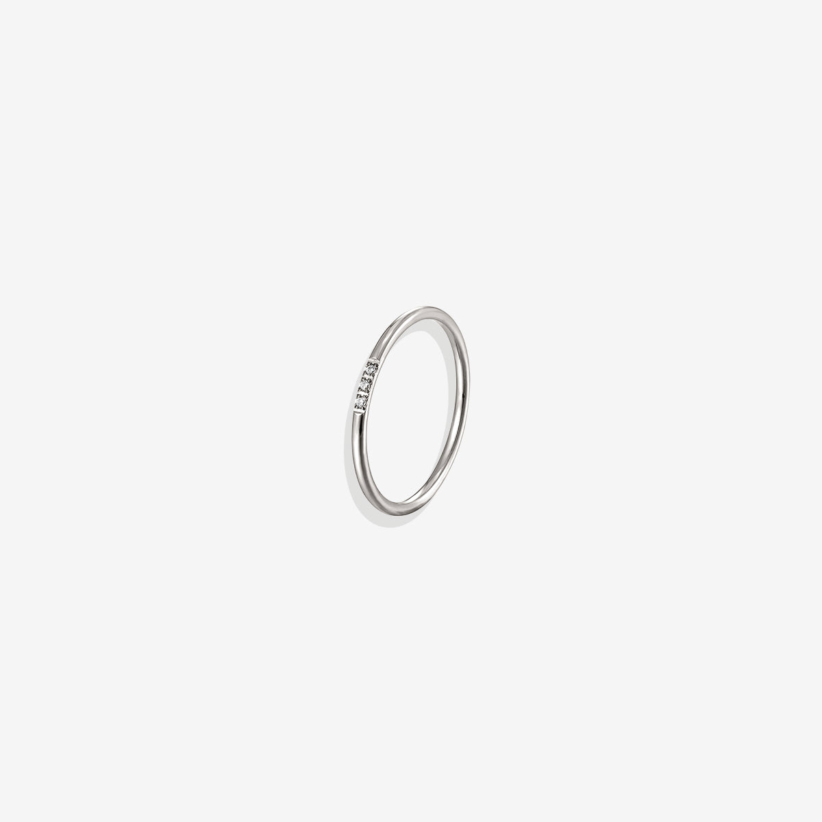 Zierlicher Diamanten-Stapelring