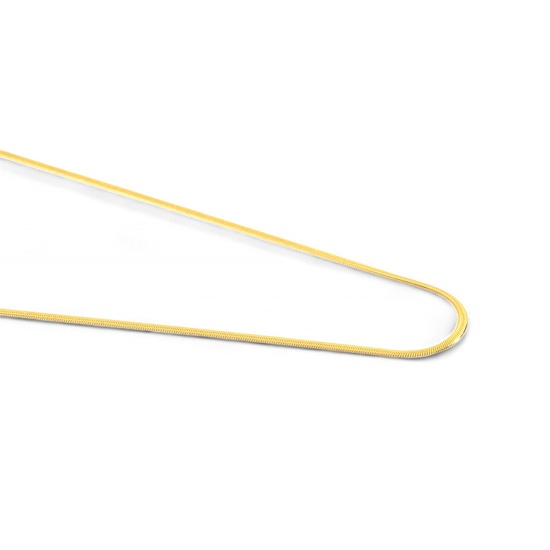 Dainty Herringbone Chain Necklace — Vanny Jewels