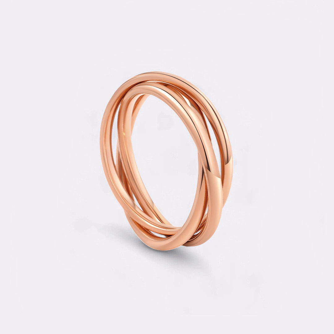 Zierlicher ineinandergreifender Fidget-Ring