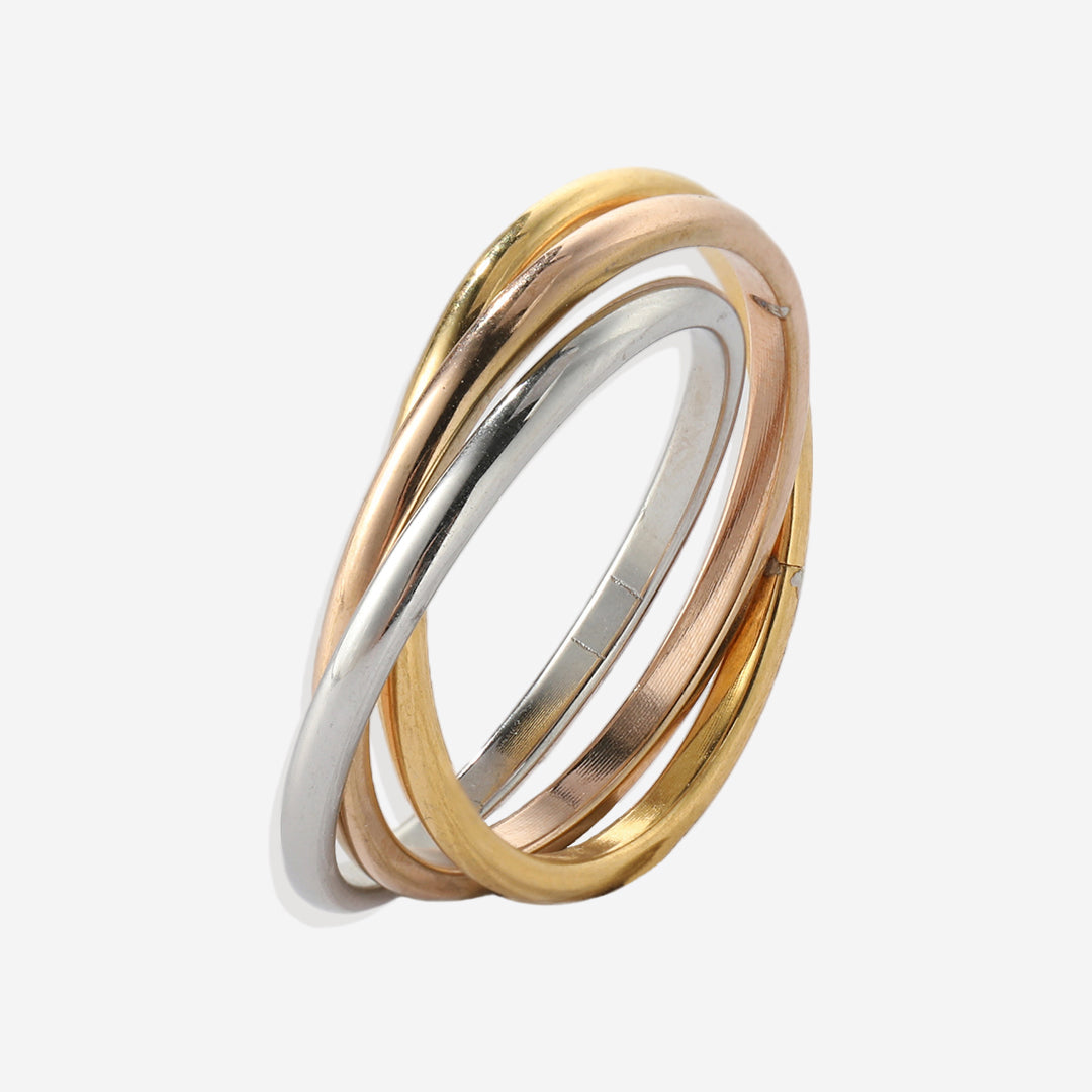Zierlicher ineinandergreifender Fidget-Ring