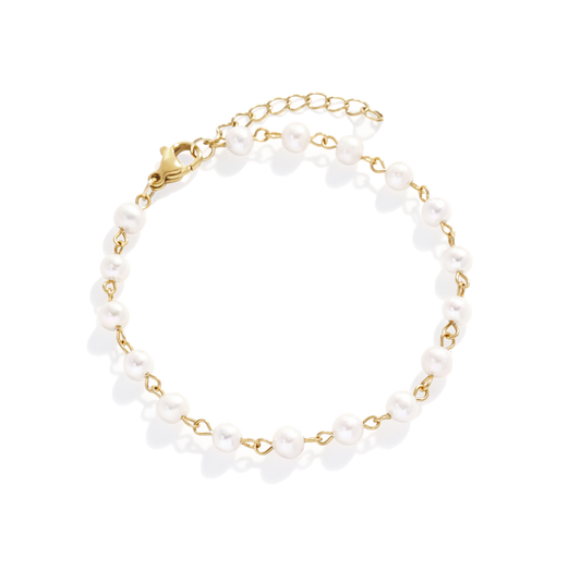 Dainty Pearl Station Bracelet — Vanny Jewels
