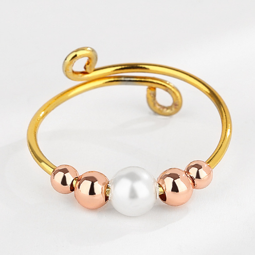 Zierlicher verstellbarer Opal-Fidget-Ring