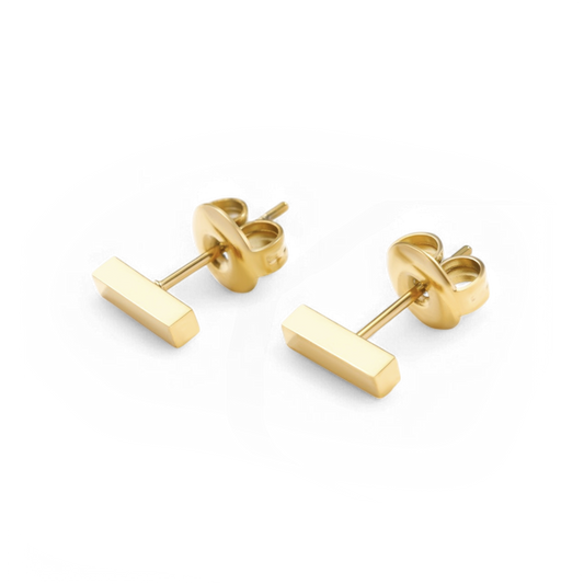 Dainty Bar Stud Earrings — Vanny Jewels