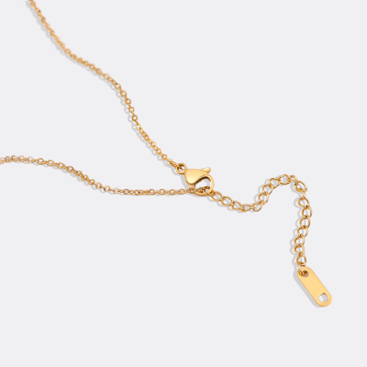 Dainty Birthstone Heart Necklace in gold tone