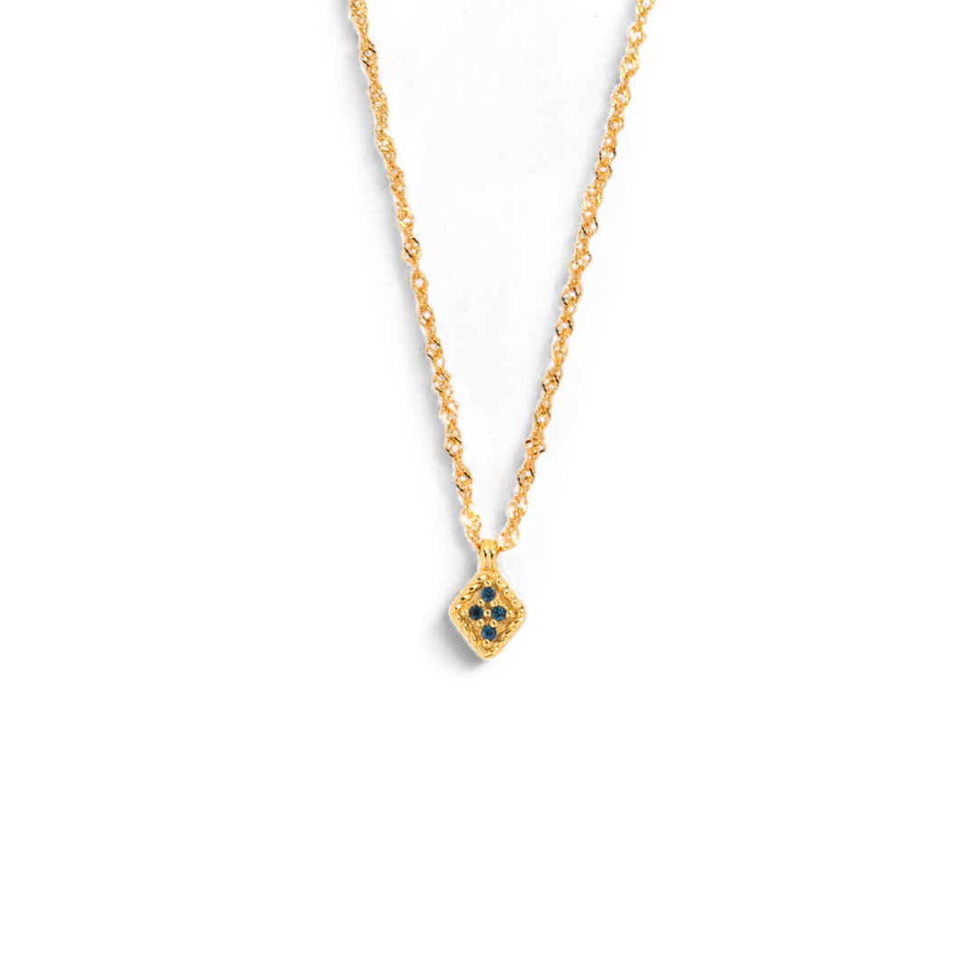 Dainty Birthstone Kite Necklace — Vanny Jewels