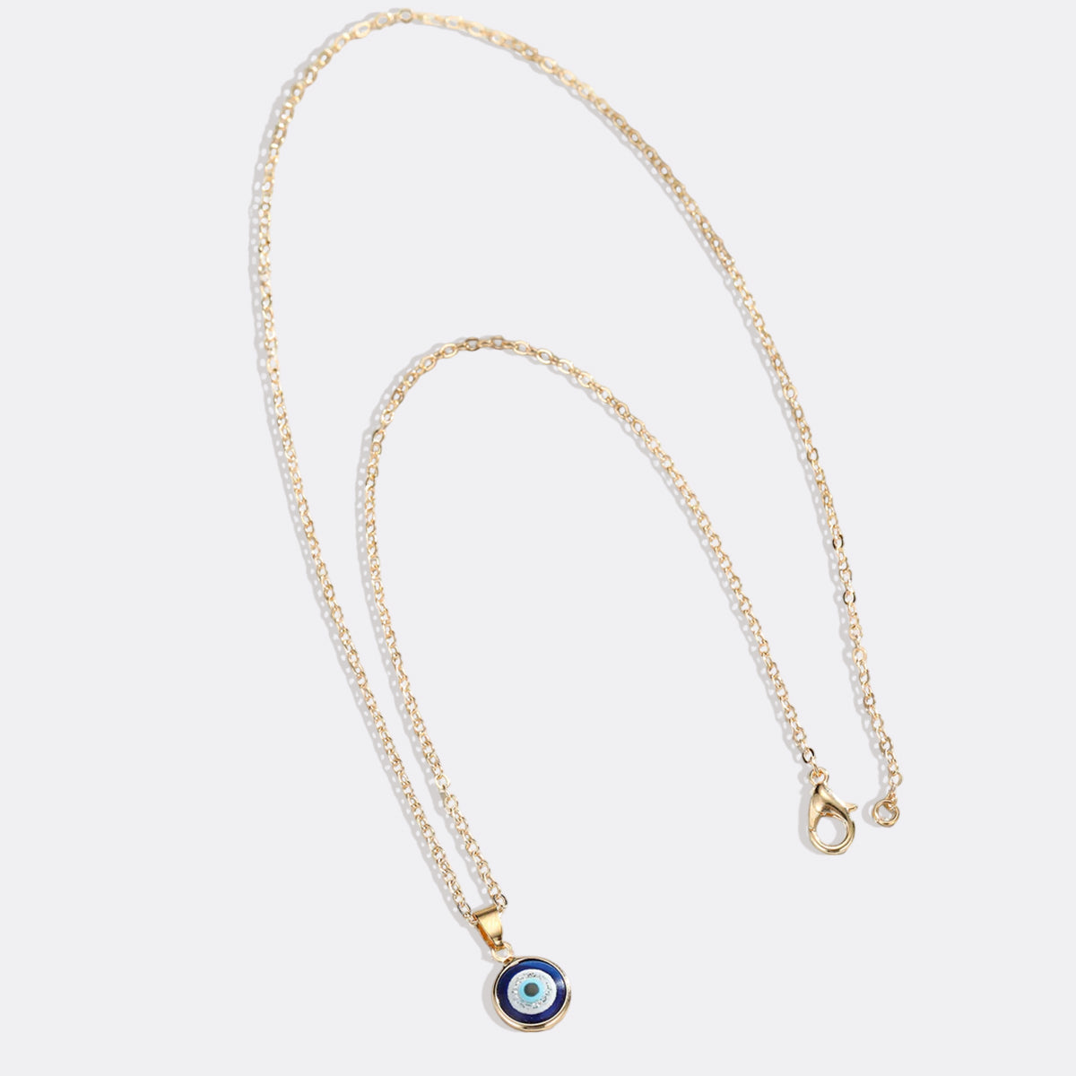 Zierliche Boho Evil Eye Charm Halskette