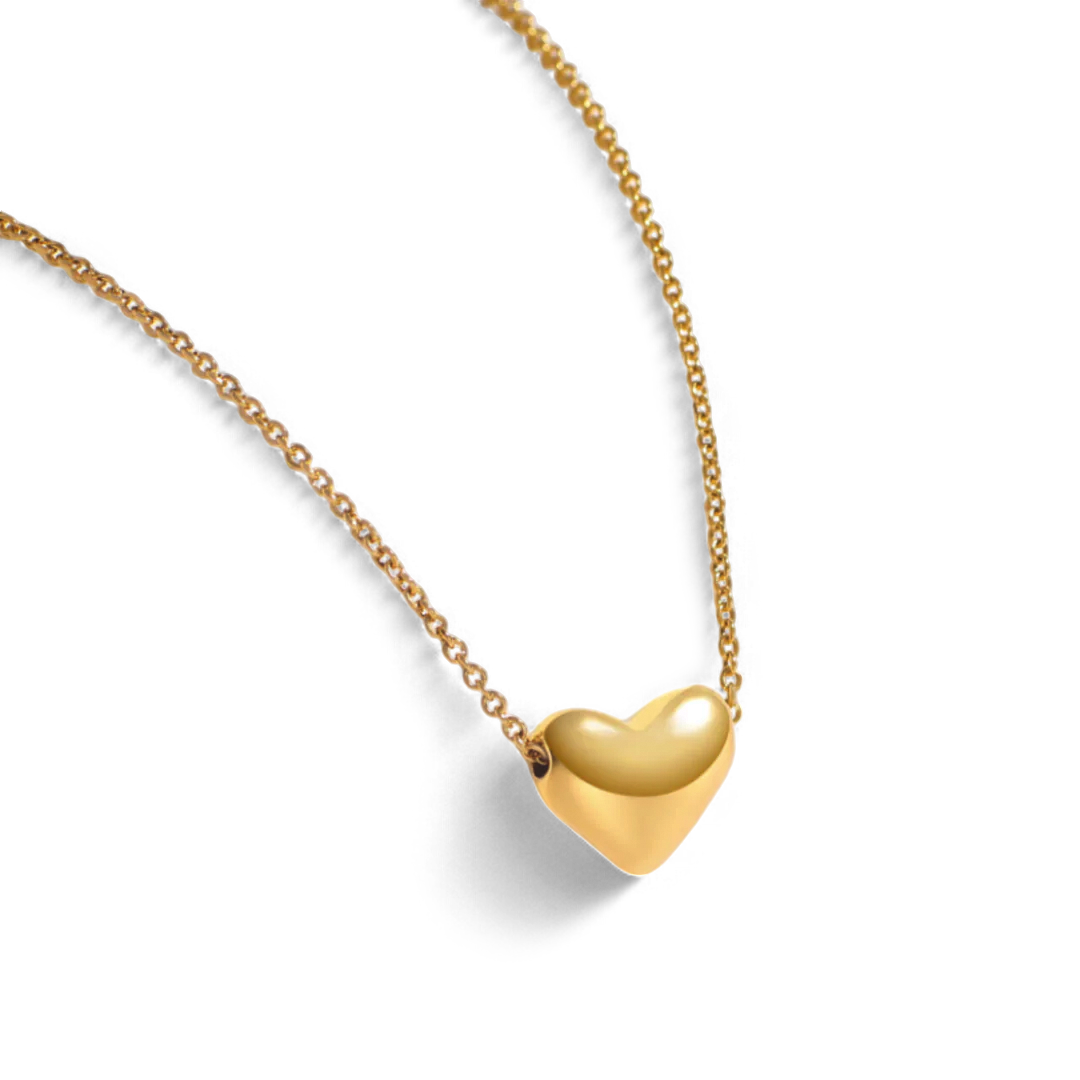 Dainty Bubble Heart Necklace — Vanny Jewels