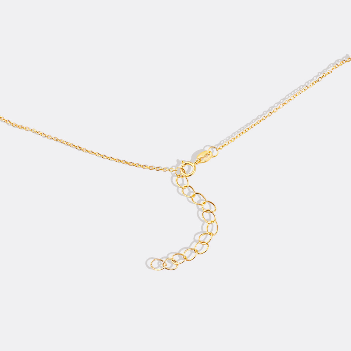 Dainty Family Birthstones Necklace in gold tone
