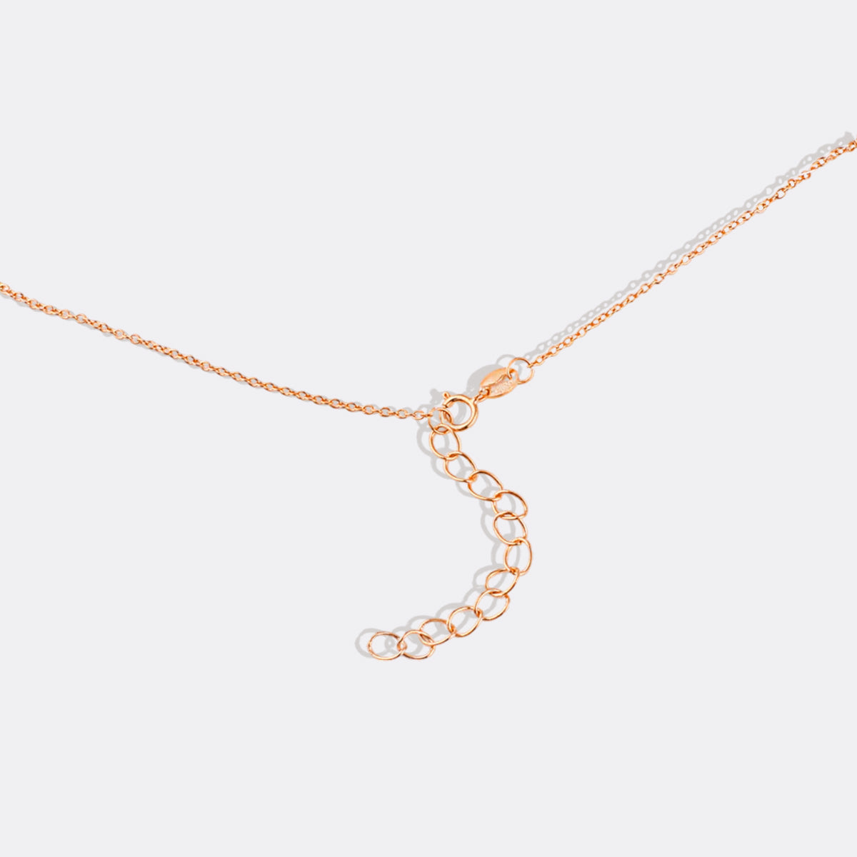Dainty Family Birthstones Necklace in rose gold tone