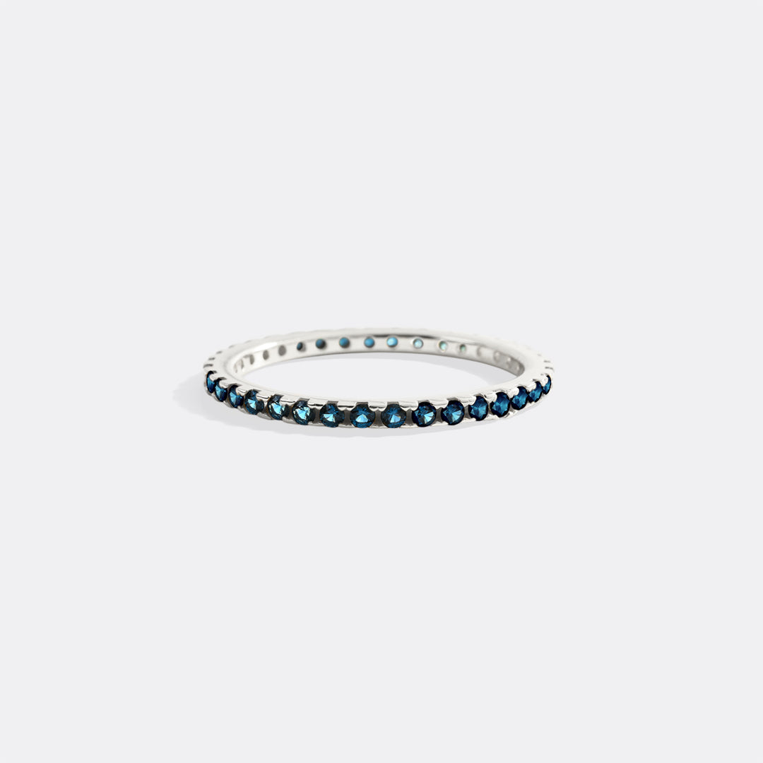Geburtsstein-Eternity-Ring Dezember zum Stapeln