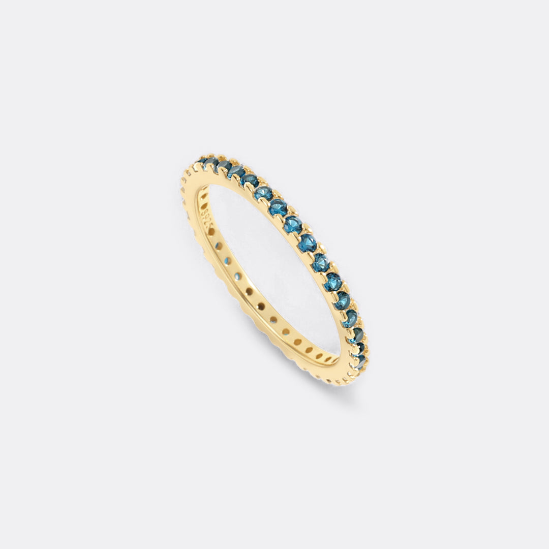 Geburtsstein-Eternity-Ring Dezember zum Stapeln