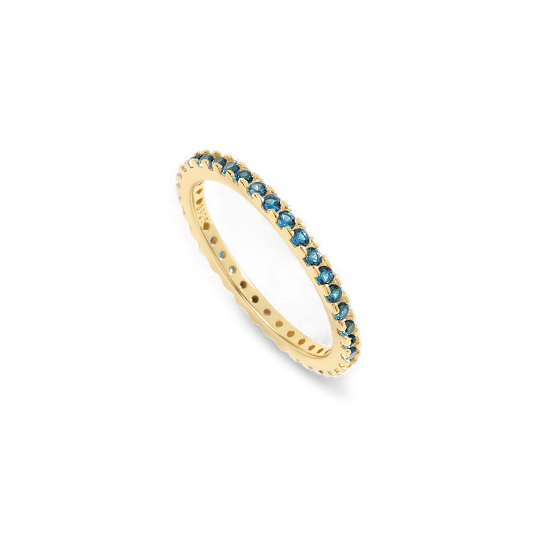December Birthstone Eternity Stacking Ring — Vanny Jewels