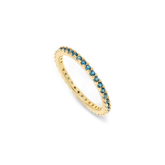 December Birthstone Eternity Stacking Ring — Vanny Jewels