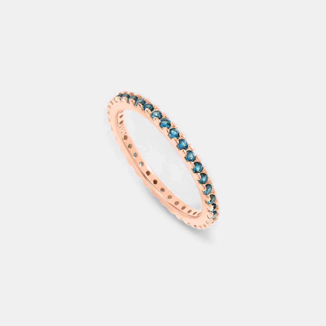 Geburtsstein-Eternity-Ring Dezember zum Stapeln