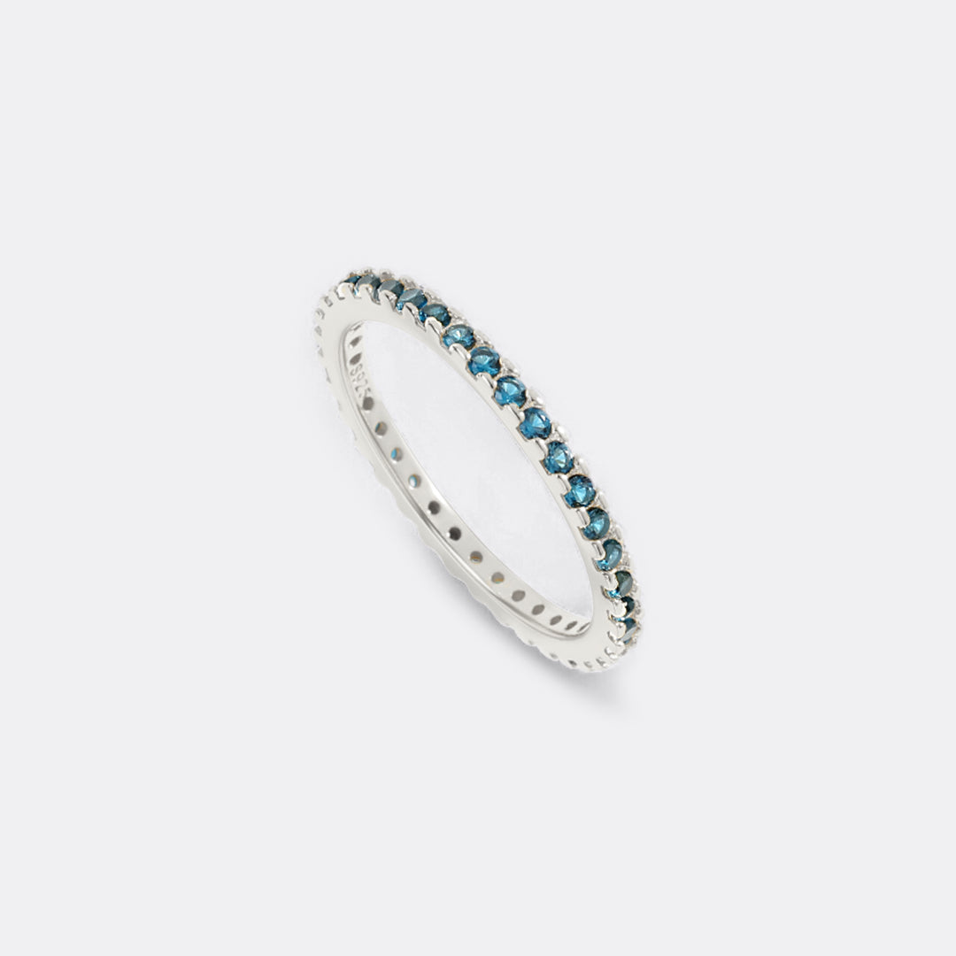 Geburtsstein-Eternity-Ring Dezember zum Stapeln
