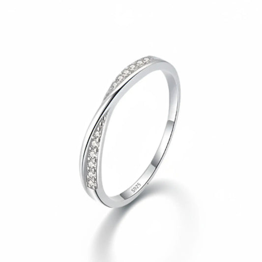 Life Silver Ring in 925 sterling silver