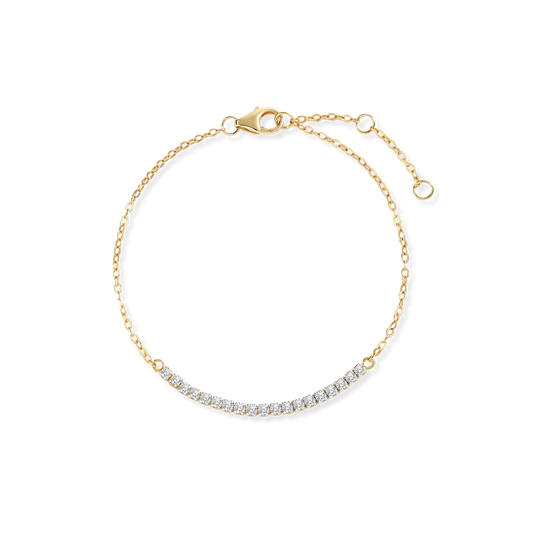 Petite Line Bracelet in 925 Sterling Silver — Vanny Jewels