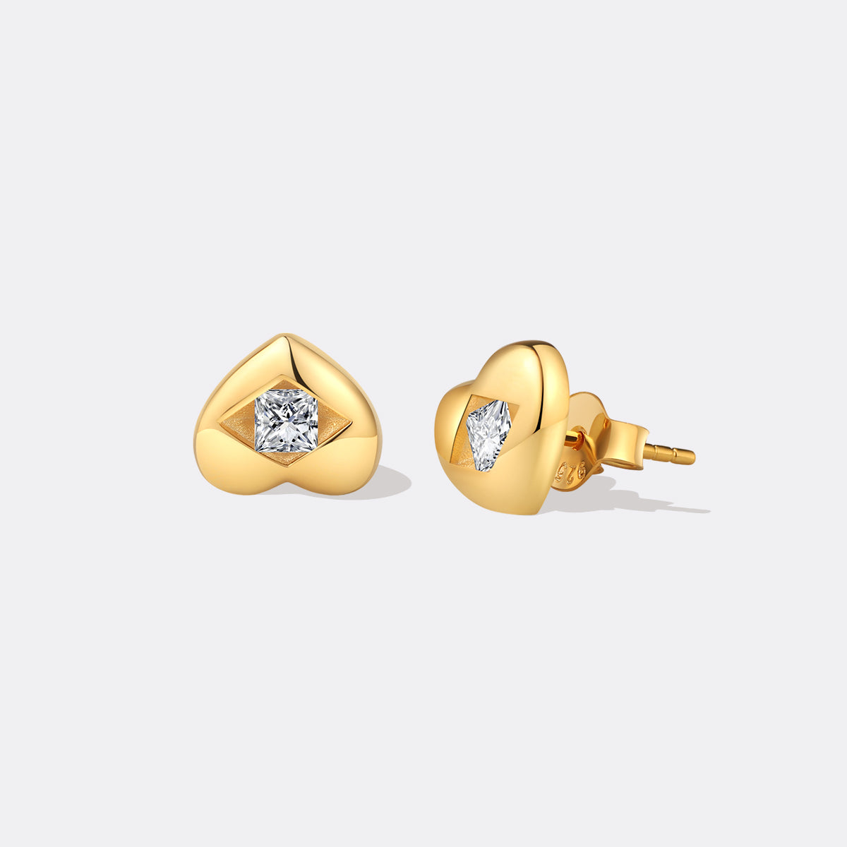 Ohrstecker "Diamantenherz"