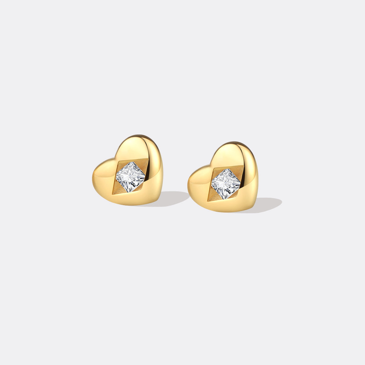 Ohrstecker "Diamantenherz"