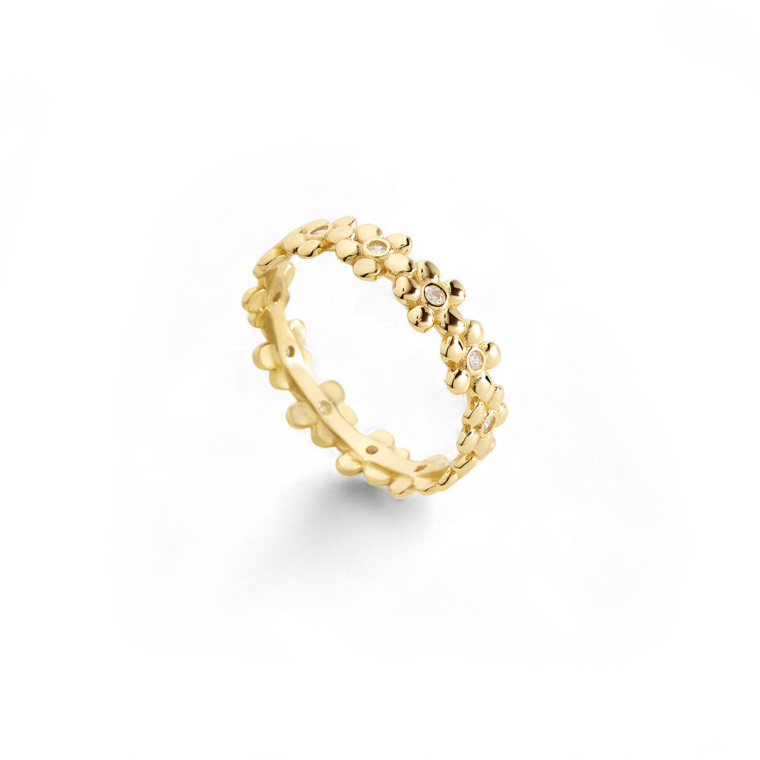 Diamonds & Daisies Eternity Ring — Vanny Jewels