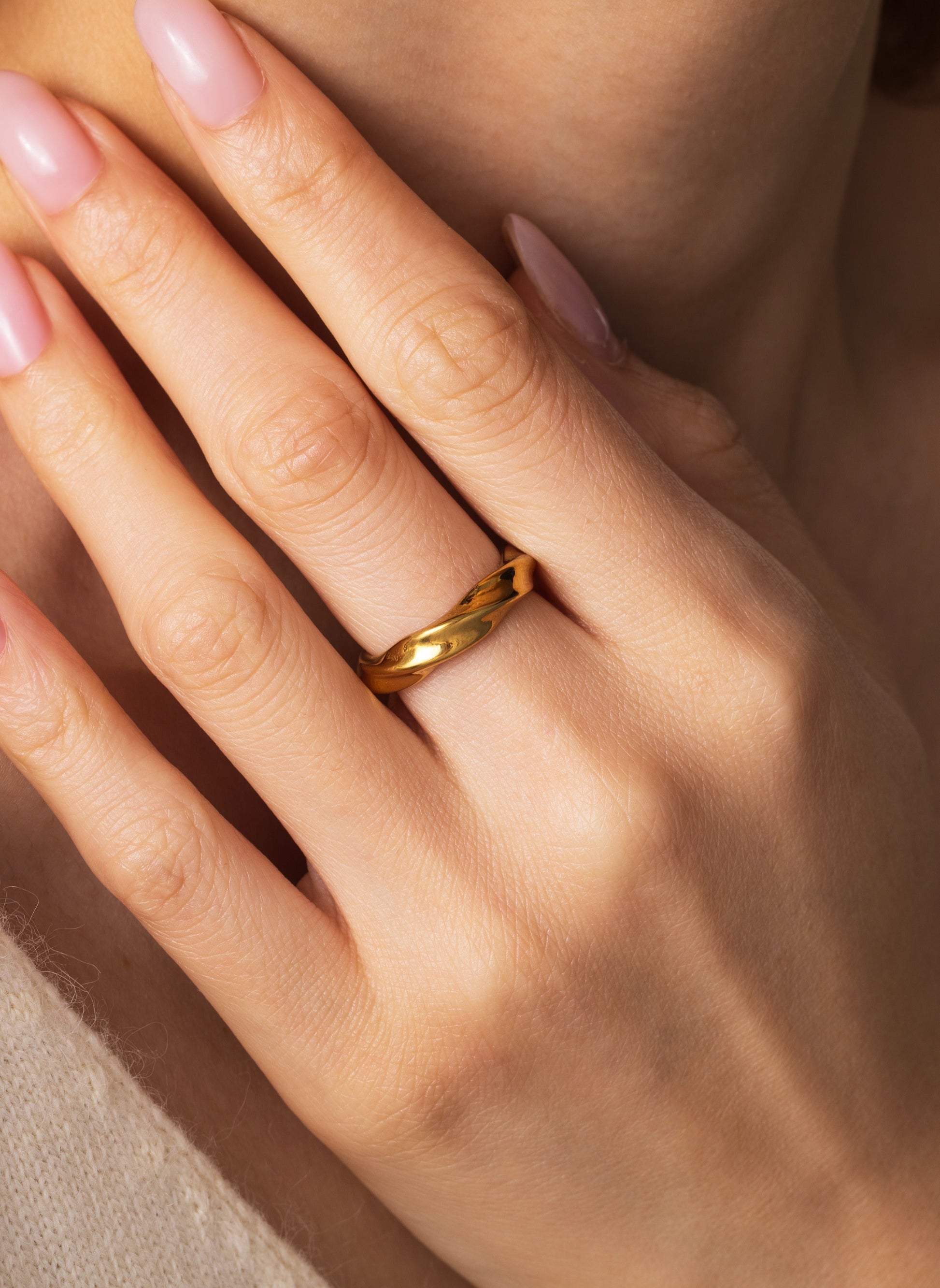 Dune Ring, worn on a model