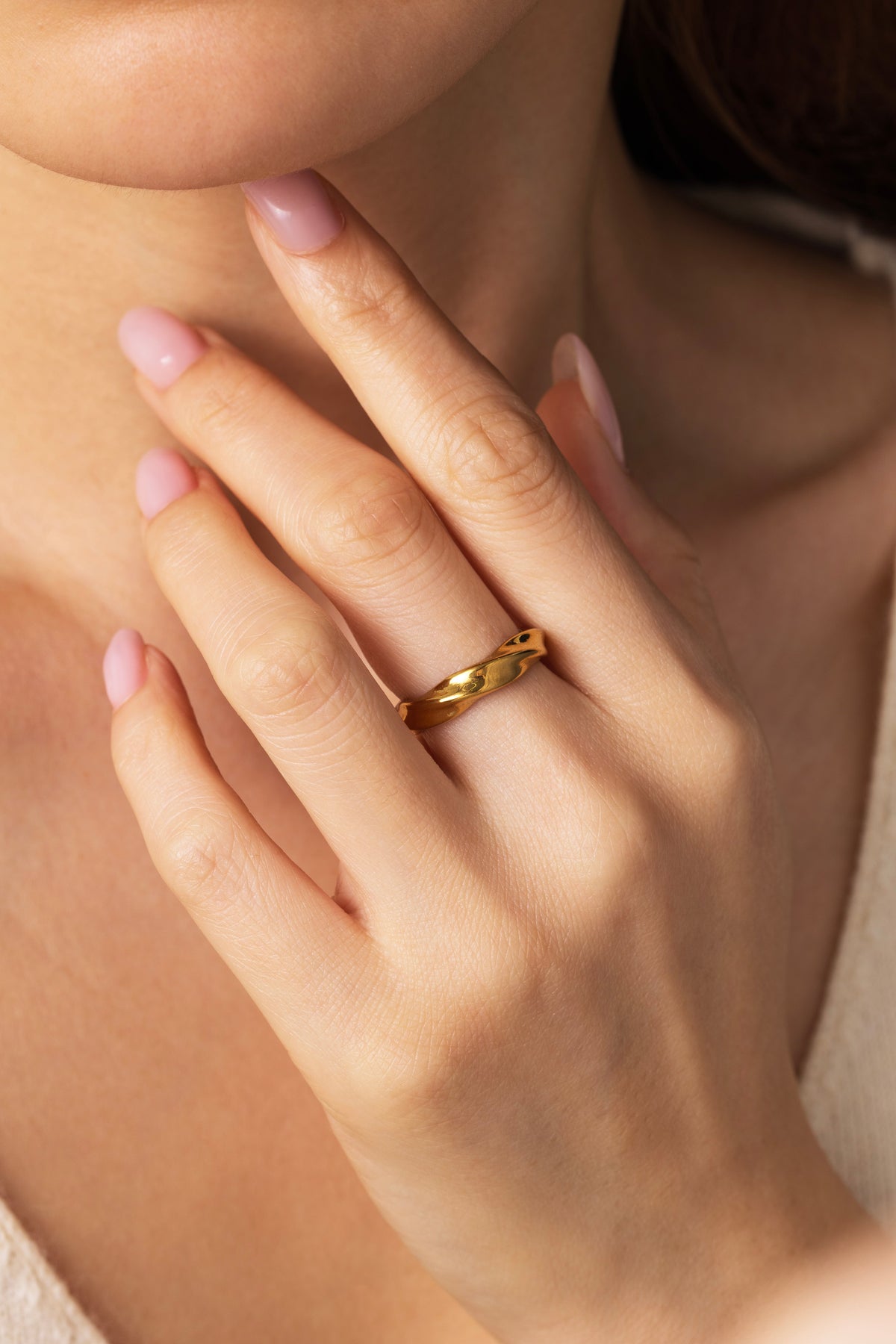 Dune Ring, worn on a model