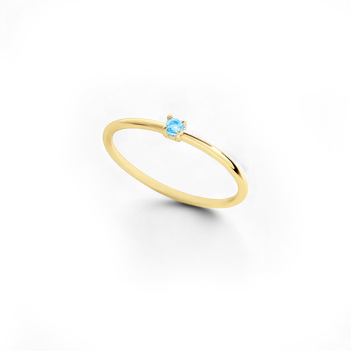Super Dainty Birthstone Stacking Ring — Vanny Jewels