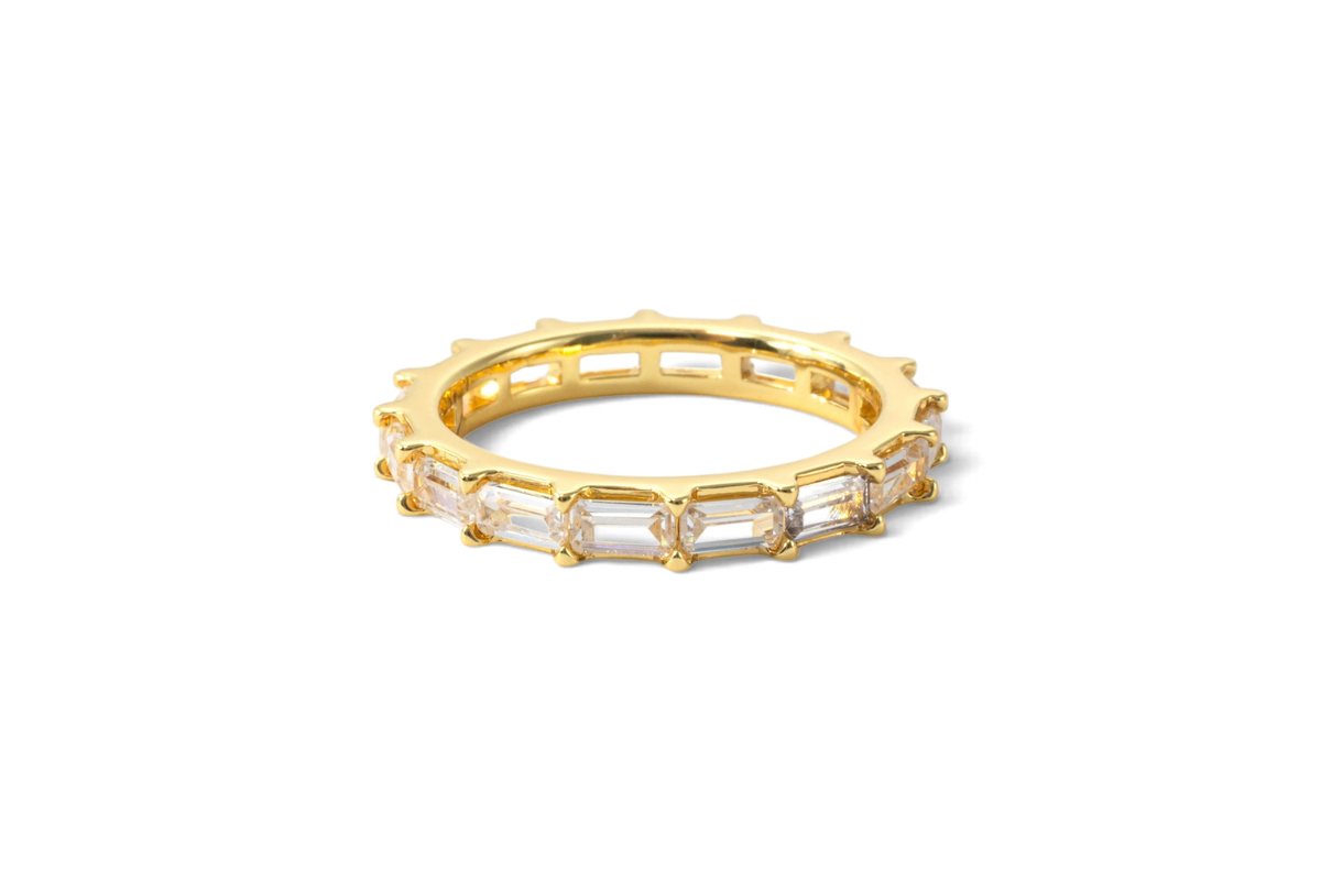Emerald Eternity Band ring — Vanny Jewels