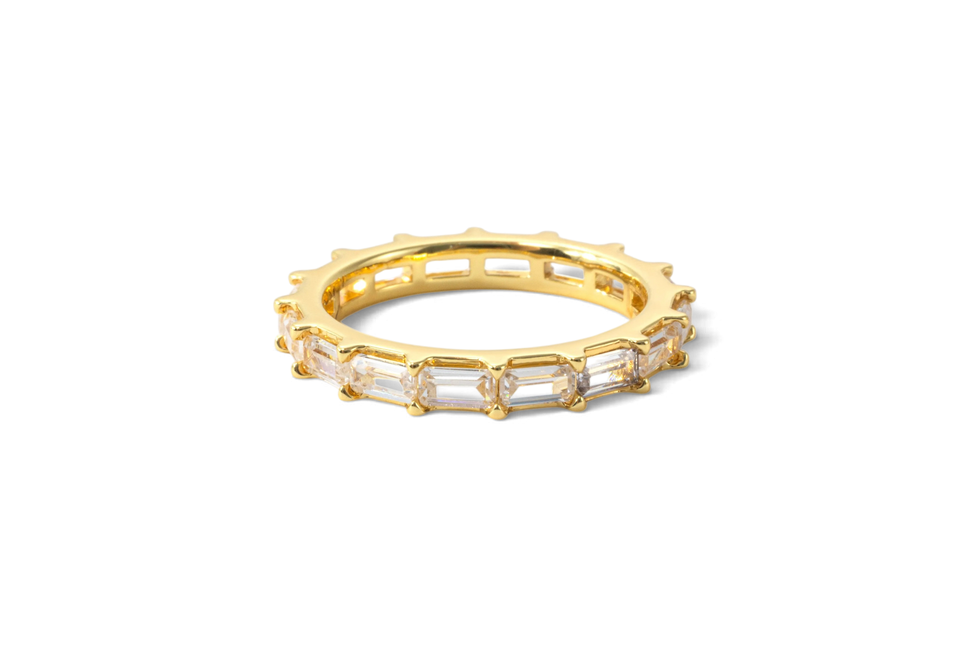 Emerald Eternity Band ring — Vanny Jewels