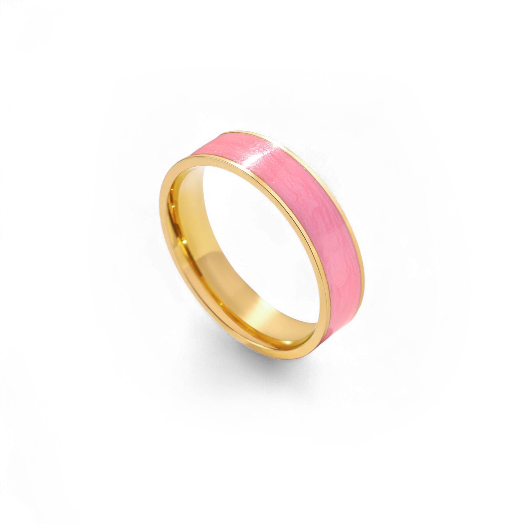 Enamel Band Ring — Vanny Jewels